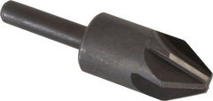 Keo - 5/8" Head Diam, 1/4" Shank Diam, 6 Flute 60° High Speed Steel Countersink - Industrial Tool & Supply