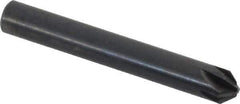 Keo - 3/16" Head Diam, 3/16" Shank Diam, 6 Flute 82° High Speed Steel Countersink - Bright Finish, 1-3/8" OAL, Single End, Straight Shank, Right Hand Cut - Industrial Tool & Supply