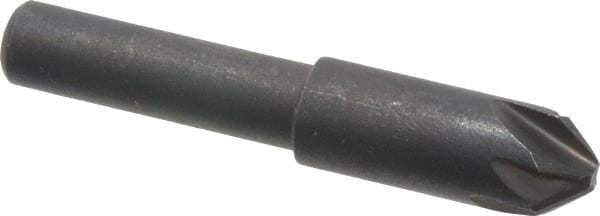 Keo - 5/16" Head Diam, 1/4" Shank Diam, 6 Flute 82° High Speed Steel Countersink - Industrial Tool & Supply