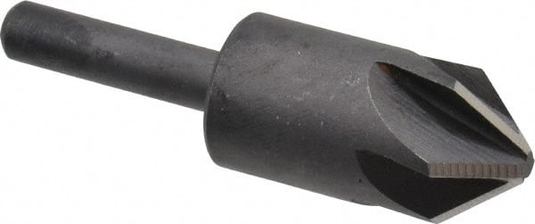 Keo - 5/8" Head Diam, 1/4" Shank Diam, 6 Flute 82° High Speed Steel Countersink - Industrial Tool & Supply