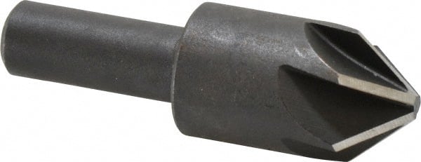 Keo - 7/8" Head Diam, 1/2" Shank Diam, 6 Flute 82° High Speed Steel Countersink - Industrial Tool & Supply