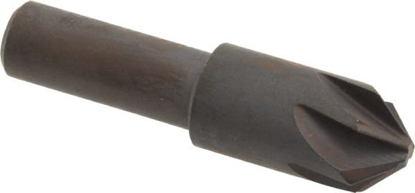 Keo - 1/2" Head Diam, 3/8" Shank Diam, 6 Flute 90° High Speed Steel Countersink - Industrial Tool & Supply