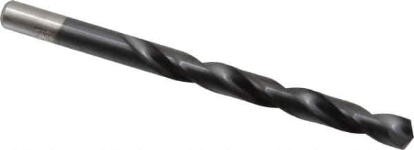 Chicago-Latrobe - Letter S 135° High Speed Steel Jobber Drill - TiAlN Finish, Right Hand Cut, Spiral Flute, Straight Shank, 4-7/8" OAL, Split Point - Industrial Tool & Supply