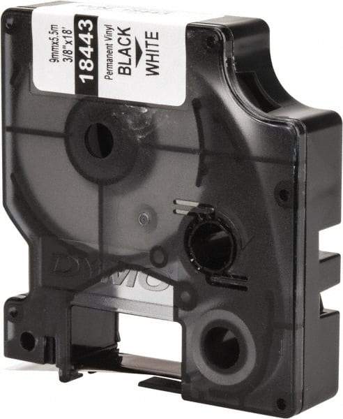 Dymo - 216" Long, White Vinyl Tape - For Rhino 3000, RHINO 4200, 5000, 5200, 6000, 6500 - Industrial Tool & Supply