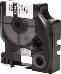 Dymo - 216" Long, White Vinyl Tape - For Rhino 3000, RHINO 4200, 5000, 5200, 6000, 6500 - Industrial Tool & Supply