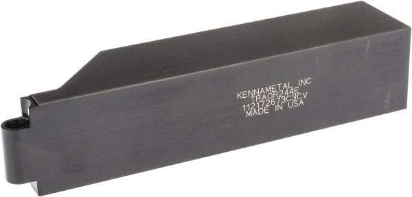Kennametal - TRAO, Right Hand Cut, 1-1/2" Shank Height x 1-1/2" Shank Width, Neutral Rake Indexable Turning Toolholder - 7" OAL, RC..46 Insert Compatibility, Series K-Lock - Industrial Tool & Supply