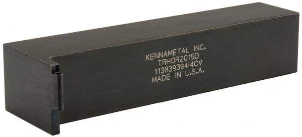 Kennametal - TRHO, Right Hand Cut, 1-1/4" Shank Height x 1-1/4" Shank Width, Neutral Rake Indexable Turning Toolholder - 6" OAL, RC..152 Insert Compatibility, Series K-Lock - Industrial Tool & Supply