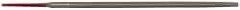 Simonds File - 6" Long, Second Cut, Round American-Pattern File - Double Cut, Tang - Industrial Tool & Supply