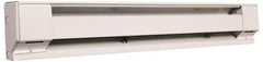 Marley - 48" Long, 277 Volt, 1000 Watt, 3413 BTU, Electric Baseboard Heater - Copper Element, Aluminum Fins, White - Industrial Tool & Supply