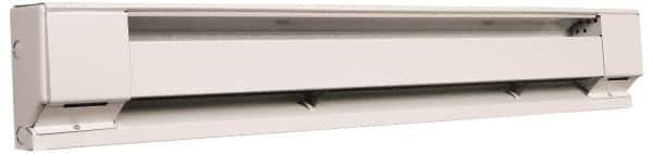 Marley - 28" Long, 240 Volt, 500 Watt, 1706 BTU, Electric Baseboard Heater - Copper Element, Aluminum Fins, White - Industrial Tool & Supply