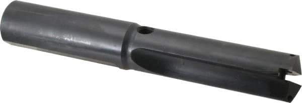 Allied Machine and Engineering - Series 2.5, 1-3/16 to 1-3/8" Diam, 1-1/4" Diam Straight Shank, Straight Flute Spade Drill - 3-3/8" Max Depth, 4-41/64" Body Length, 8" OAL, Short Length, Through Coolant - Industrial Tool & Supply