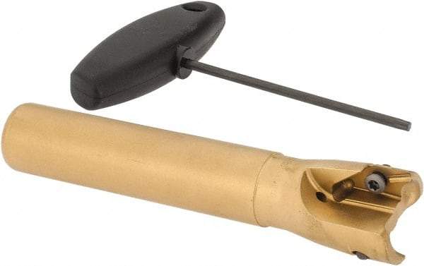 Seco - 10mm Cutting Diam, 5mm Max Depth of Cut, Modular Connection Indexable Copy End Mill - 2 Inserts, VPGX 2206..E.-E10 Insert, R217.97 Toolholder, Through Coolant - Industrial Tool & Supply