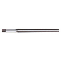 Titan USA - Taper Pin Reamers; Taper Pin Size (Number): #5/0 (Wire); Small End Diameter (Decimal Inch): 0.0719 ; Reamer Diameter (Decimal Inch): 0.0966 ; Flute Type: Straight ; Shank Type: Straight ; Overall Length (Inch): 2-3/16 - Exact Industrial Supply