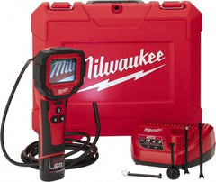 Milwaukee Tool - 0.3543 Inch Wide Camera Head, 9 Ft. Probe, 1x Magnification Rotating Inspection Camera - 0.3543 Inch Probe Diameter, 2.7 Inch LCD Display, 320 x 240 Resolution - Industrial Tool & Supply