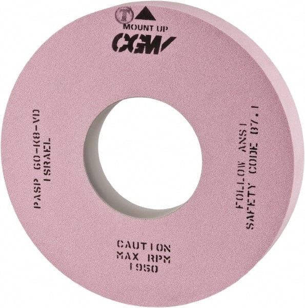 Camel Grinding Wheels - 24" Diam x 12" Hole x 1" Wide Centerless & Cylindrical Grinding Wheel - 60 Grit, Aluminum Oxide, Type 1, Vitrified Bond, No Recess - Industrial Tool & Supply