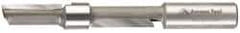 Amana Tool - 1/2" Diam, 1/2" Shank Diam, 1-1/8" Length of Cut, 2 Flute Straight Plunge Router Bit - 4-1/4" Overall Length, Piloted, Carbide Tipped - Industrial Tool & Supply