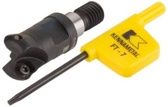 Kennametal - 12mm Cutting Diam, 0.4724" Max Depth of Cut, Modular Connection Indexable Copy End Mill - 2 Inserts, RD.. 0702.. Insert - Industrial Tool & Supply