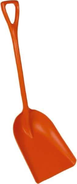 Remco - 17-1/8" High Square Plastic Shovel - 27" Long D-Grip Handle - Industrial Tool & Supply