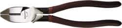 Paramount - 8-1/2" OAL, 1-7/16" Jaw Length x 1-3/16" Jaw Width, Linesman's Pliers - Standard Jaw, New England Style Head, Plastic Dipped Handles - Industrial Tool & Supply