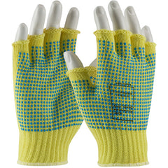 ‎08-K259PDD/L Gloves w/Kevlar Brand - Kevlar 1/2 Fngr - Dts 2 Sides - 7 Gg - M. Wgt - ANSI2 - Dots 2 Sides - Exact Industrial Supply