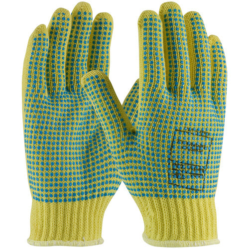 ‎08-K350PDD/XL Gloves w/Kevlar Brand - 100% Kevlar - 7 Gg - M. Wgt - ANSI2 Dots 2 Sides/Extended Cuff - Exact Industrial Supply