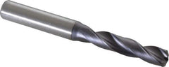 Kennametal - 8.60044mm 140° Spiral Flute Solid Carbide Screw Machine Drill Bit - Right Hand Cut, 47mm Flute Length, 89mm OAL, Standard Point, Straight Shank - Industrial Tool & Supply