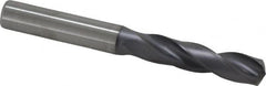 Kennametal - 9.6012mm 140° Spiral Flute Solid Carbide Screw Machine Drill Bit - Industrial Tool & Supply