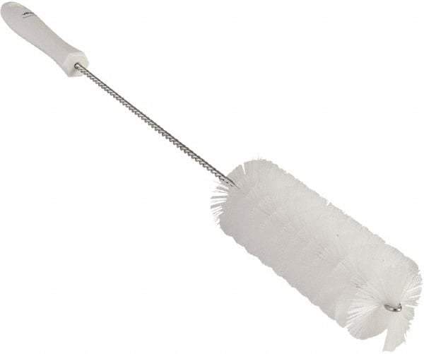 Vikan - 2" Diam Polyester Valve Brush - 19-5/8" OAL, 5-15/16" Head Length, Polypropylene & Stainless Steel Handle - Industrial Tool & Supply