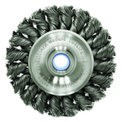 ‎3″ Diameter-3/8″-1/2″ Arbor Hole - Knot Twist Steel Wire Straight Wheel - Industrial Tool & Supply