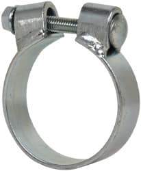 Made in USA - 2.92" ID, Steel Zinc Plated BCE Band Style Clamp - 0.12" Thick, 2-3/4" Hose - Industrial Tool & Supply