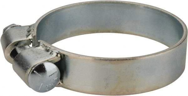 Made in USA - 3.92" ID, Steel Zinc Plated BCE Band Style Clamp - 0.12" Thick, 3-7/8" Hose - Industrial Tool & Supply