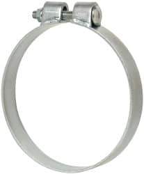 Made in USA - 6.17" ID, Steel Zinc Plated BCE Band Style Clamp - 0.12" Thick, 6" Hose - Industrial Tool & Supply