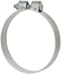 Made in USA - 6.17" ID, Steel Zinc Plated BCE Band Style Clamp - 0.12" Thick, 6" Hose - Industrial Tool & Supply