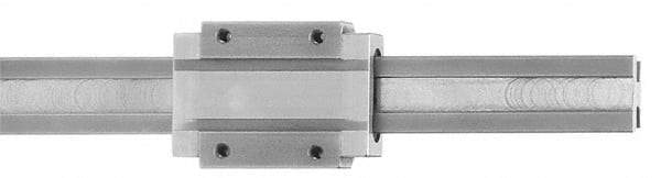 Igus - 500mm OAL x 15mm Overall Width x Self Lubricated Linear Guide Systems - 40mm Between Holes - Industrial Tool & Supply