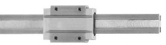 Igus - 500mm OAL x 15mm Overall Width x Self Lubricated Linear Guide Systems - 40mm Between Holes - Industrial Tool & Supply