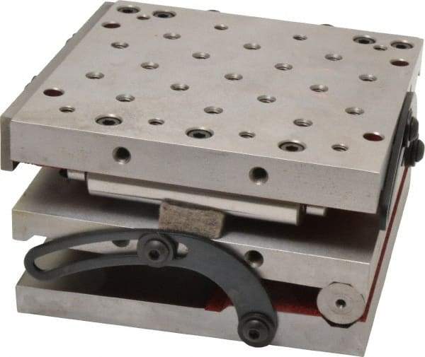 Suburban Tool - 6" Long x 6" Wide x 3-1/8" High, Compound Precision Steel Sine Plate - Square to within 0.0002", 0.0002 (C1), 0.0002 (C2)" Tolerance, 1/4-20 Hole - Industrial Tool & Supply