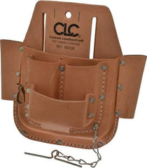 CLC - 6 Pocket General Purpose Holster - Leather, Natural - Industrial Tool & Supply