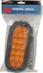 Federal Signal Emergency - Class I Joules, 71 Quad FPM, Grommet Mount Emergency LED Lighting Assembly - Powered by 12 to 24 Volts, Amber - Industrial Tool & Supply
