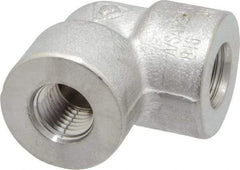 Value Collection - 1/4" Grade 304/304L Stainless Steel Pipe 90° Elbow - FNPT x FNPT End Connections, 3,000 psi - Industrial Tool & Supply