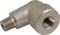 Merit Brass - 1/8" Grade 304/304L Stainless Steel Pipe 90° Street Elbow - FNPT x MNPT End Connections, 3,000 psi - Industrial Tool & Supply