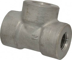 Value Collection - 3/8" Grade 304/304L Stainless Steel Pipe Tee - FNPT x FNPT x FNPT End Connections, 3,000 psi - Industrial Tool & Supply