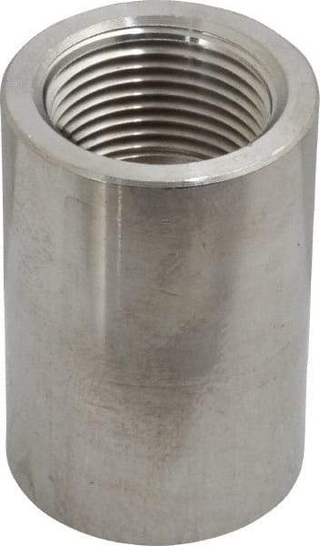 Merit Brass - 3/4" Grade 304/304L Stainless Steel Pipe Coupling - FNPT x FNPT End Connections, 3,000 psi - Industrial Tool & Supply