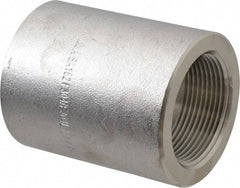 Merit Brass - 1-1/2" Grade 304/304L Stainless Steel Pipe Coupling - FNPT x FNPT End Connections, 3,000 psi - Industrial Tool & Supply