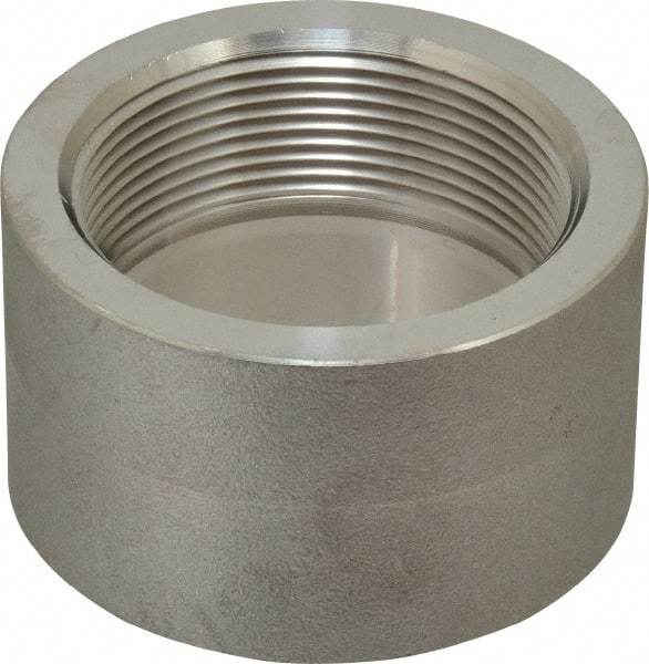Merit Brass - 2" Grade 304/304L Stainless Steel Pipe Half Coupling - FNPT End Connections, 3,000 psi - Industrial Tool & Supply