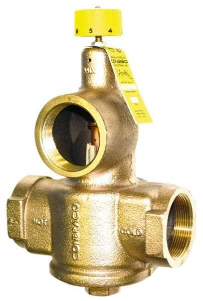 Conbraco - 1" Pipe, 150 Max psi, Bronze Water Mixing Valve & Unit - FNPT x FNPT End Connections - Industrial Tool & Supply