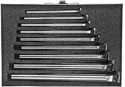 Everede Tool - 3/8" Min Diam Smallest Bar, 1" Min Diam Largest Bar, Alloy Steel Indexable Boring Bar Set - 7, 8-1/4, 9-1/2, 10, 12" Max Bore Depth - Industrial Tool & Supply
