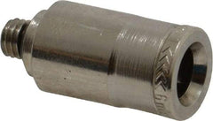 Norgren - 6mm Outside Diam, 10-32 UNF, Nickel Plated Brass Push-to-Connect Tube Male Connector - 260 Max psi, Tube to Male UNF Connection, Nitrile O-Ring - Industrial Tool & Supply