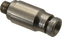 Norgren - 4mm Outside Diam, M5x0.8 Metric, Nickel Plated Brass Push-to-Connect Tube Male Connector - 260 Max psi, Tube to Metric Thread Connection, Nitrile O-Ring - Industrial Tool & Supply