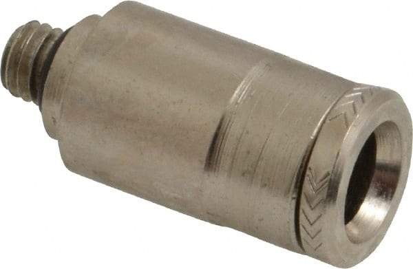 Norgren - 6mm Outside Diam, M5x0.8 Metric, Nickel Plated Brass Push-to-Connect Tube Male Connector - 260 Max psi, Tube to Metric Thread Connection, Nitrile O-Ring - Industrial Tool & Supply