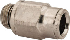 Norgren - 10mm Outside Diam, 1/4 BSPP, Nickel Plated Brass Push-to-Connect Tube Male Connector - 260 Max psi, Tube to Male BSPP Connection, Nitrile O-Ring - Industrial Tool & Supply